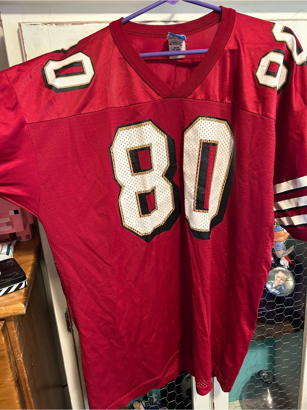 NFL Grey Hoodie with Red Graphic